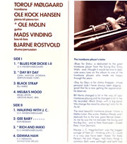 TOROLF MOLGAARD / Blues For Dickie